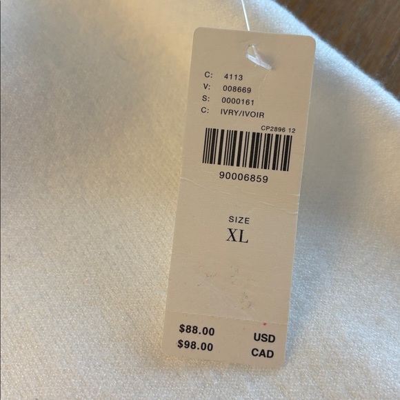 NWT Anthropologie Maeve Slouchy Cardigan Sweater in Ivory, XL - Picture 8 of 10